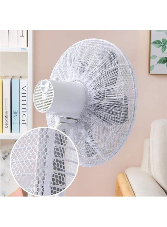 غطاء مروحة شبكي لحماية الأطفال مع مشبك قابل للتعديل - يحمي الأطفال من شفرات المروحة، مقاوم للغبار وقابل للغسل - يناسب مراوح الطاولة والأرضية الكهربائية - تصميم كرتوني لطيف، شكل عشوائي - Image 1